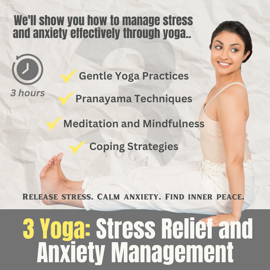 Stress Less: Yoga for Stress Relief and Anxiety Management by 3 Yoga 